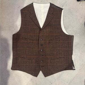 Polo Ralph Lauren Men's Brown Checkered Vest